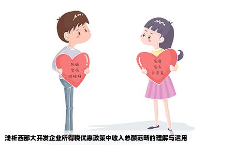 浅析西部大开发企业所得税优惠政策中收入总额范畴的理解与运用