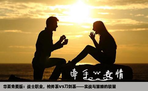 华夏免费版：战士职业，枪斧系VS刀剑系——实战与策略的较量